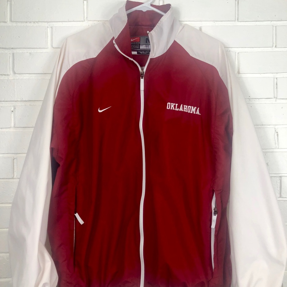 Oklahoma OU Sooners Nike zip up Windbreaker Sz M